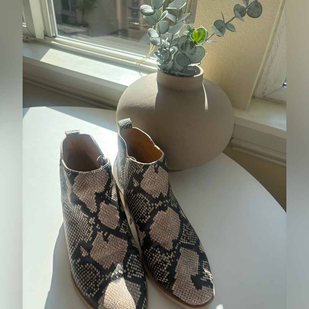 Dolce Vita Snakeskin Booties